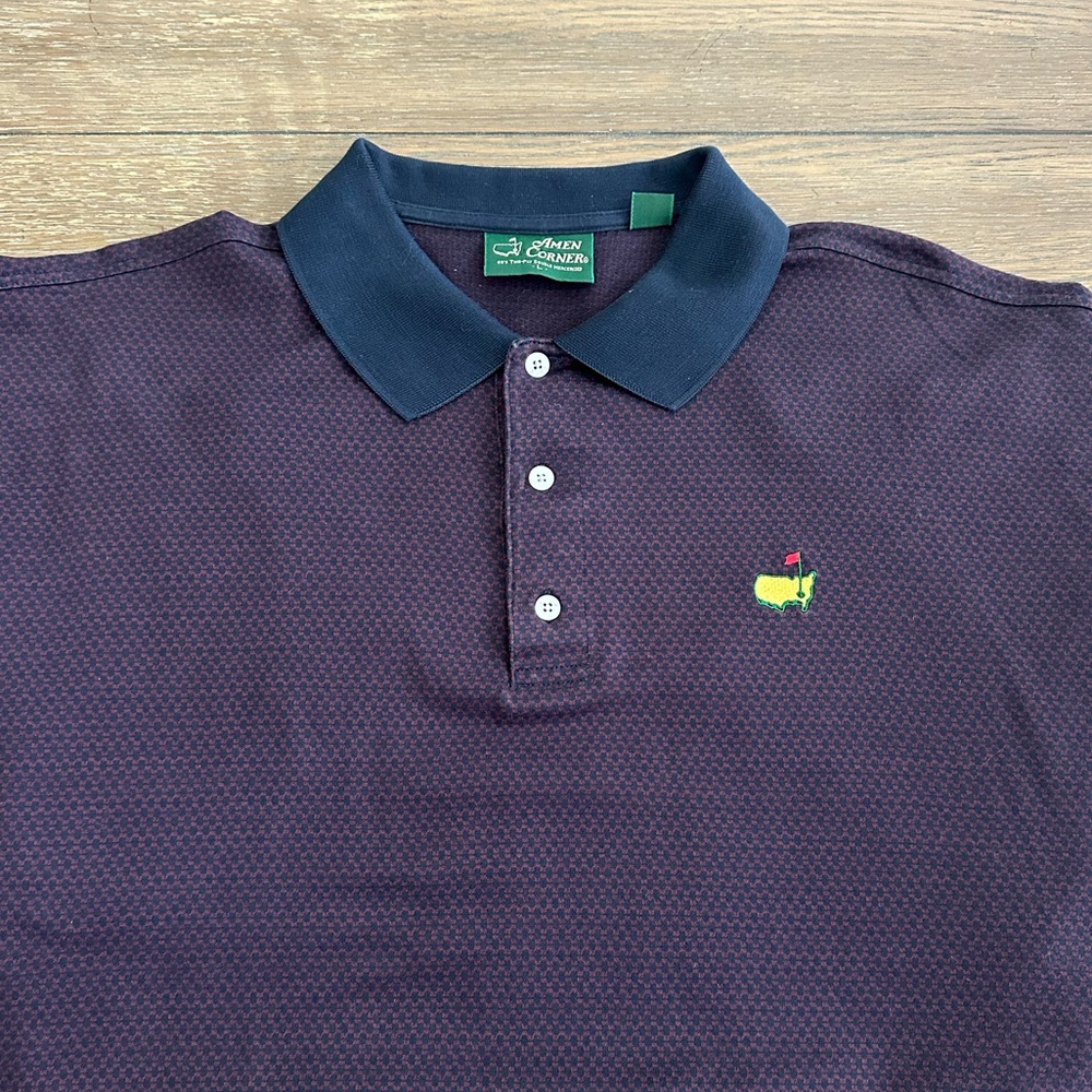 Amen Corner Masters Golf Polo Size L First Picture is correct shirt color